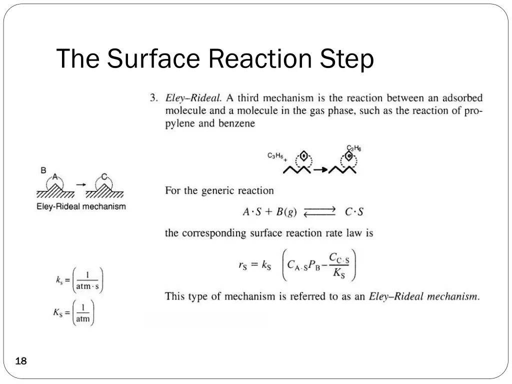 the surface reaction step 4