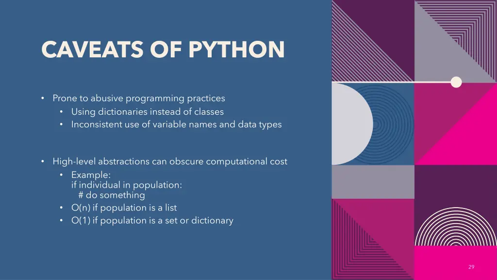 caveats of python
