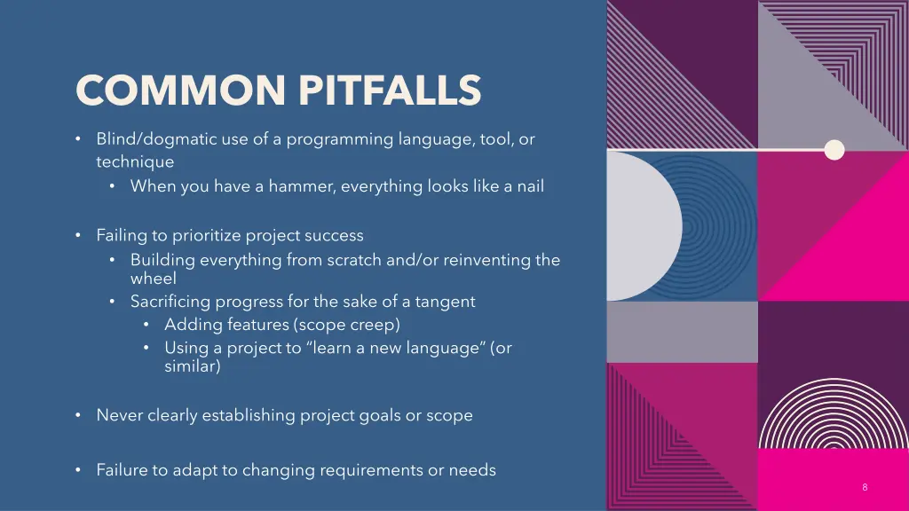 common pitfalls