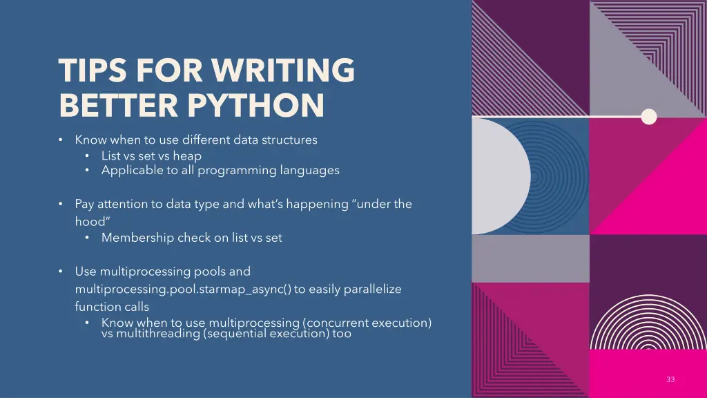 tips for writing better python
