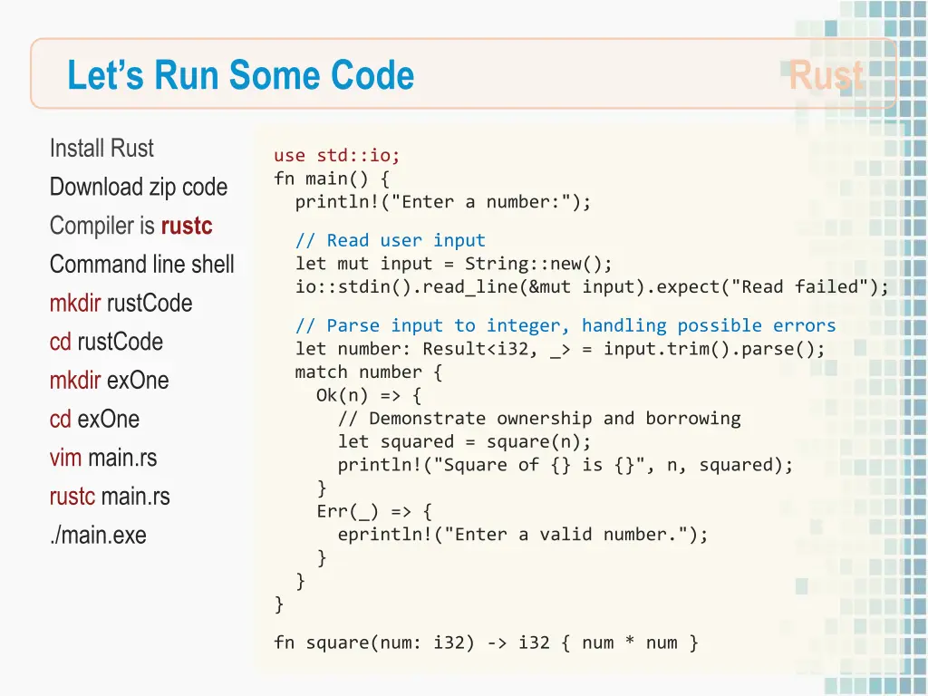 let s run some code
