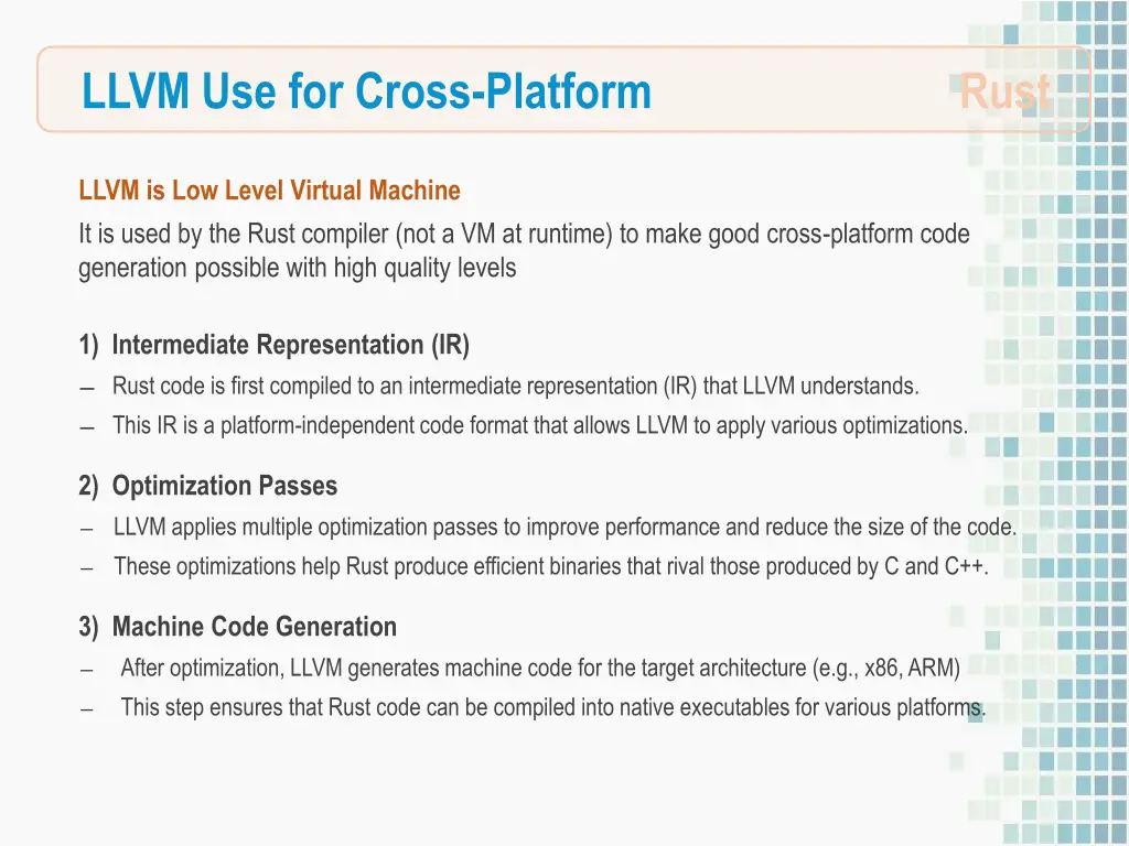 llvm use for cross platform