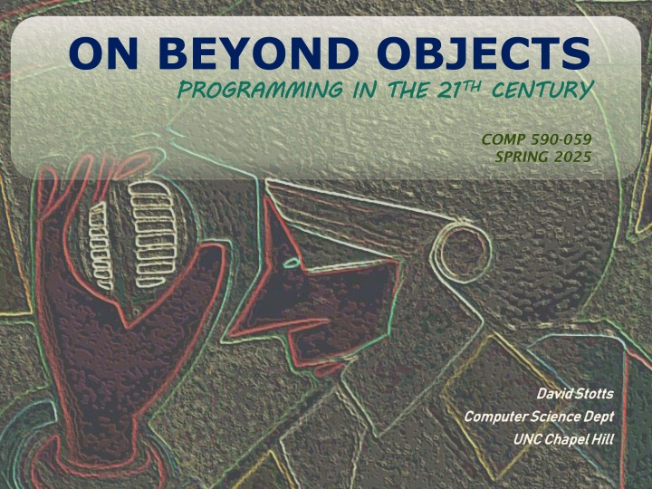 on beyond objects programming in the 21