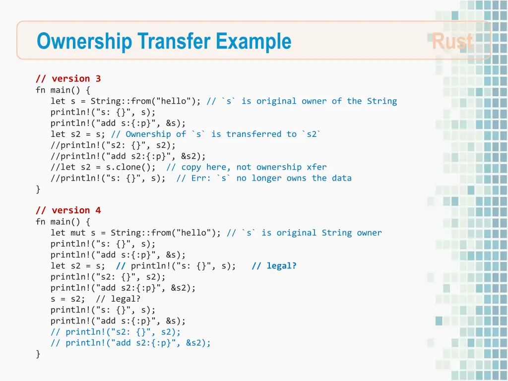 ownership transfer example 1