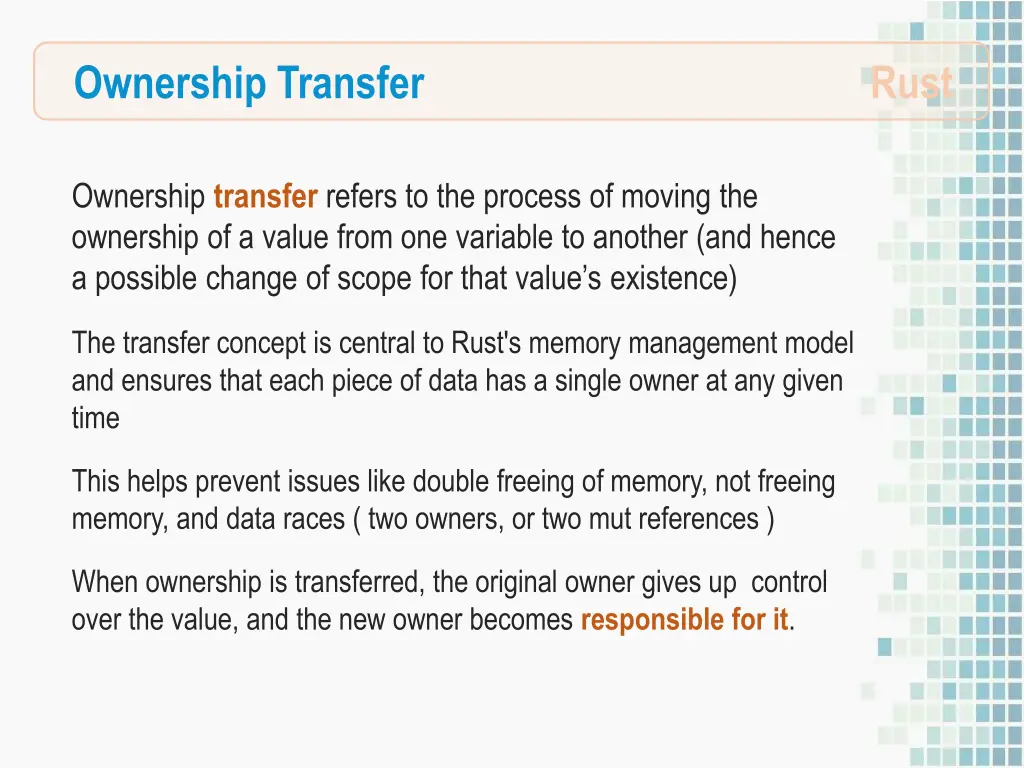 ownership transfer