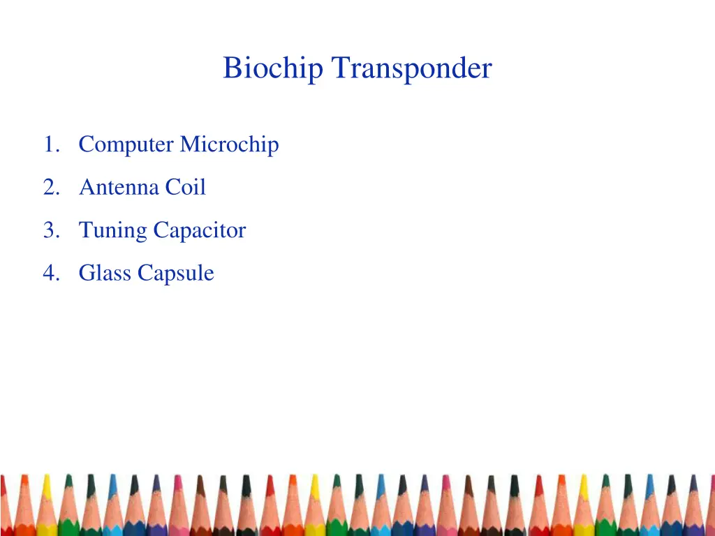 biochip transponder