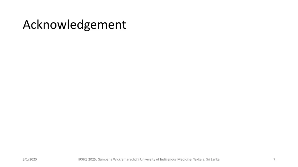 acknowledgement