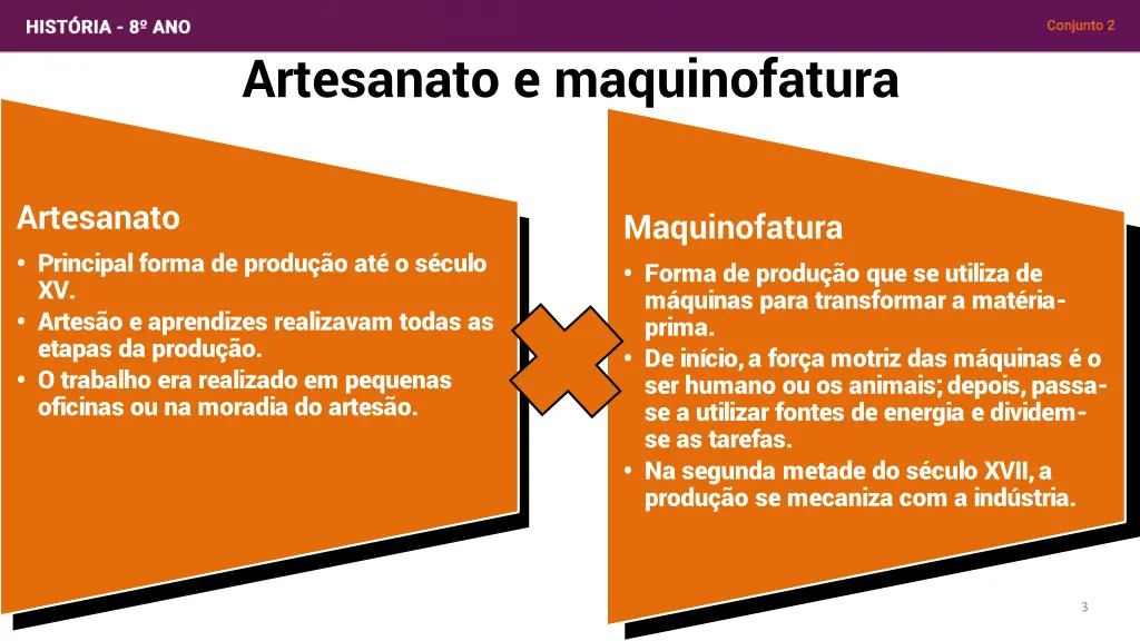 artesanato e maquinofatura