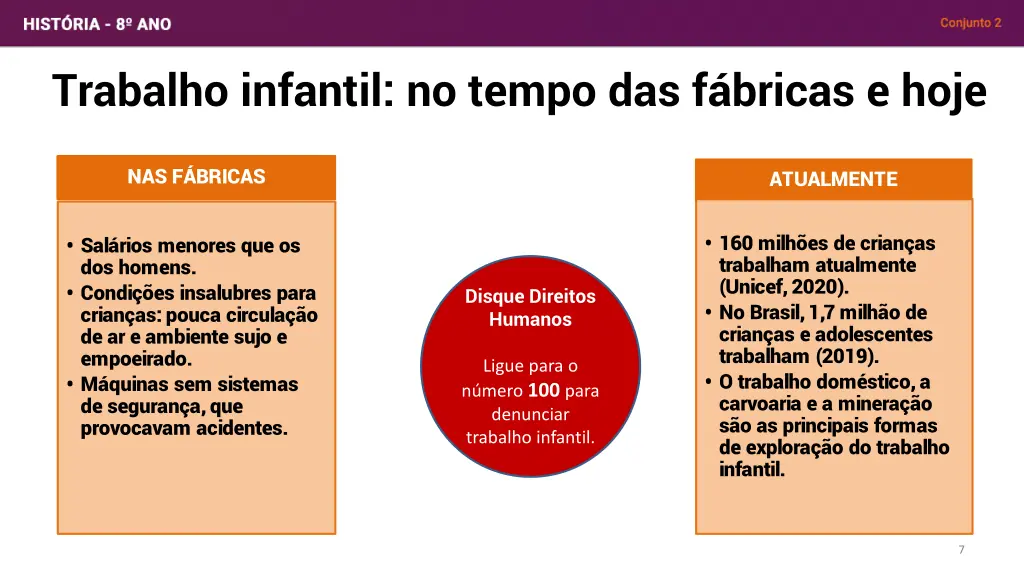 trabalho infantil no tempo das f bricas e hoje