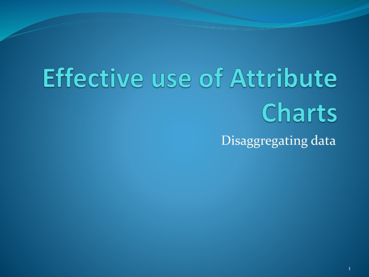 disaggregating data