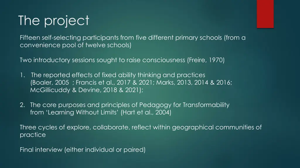 the project