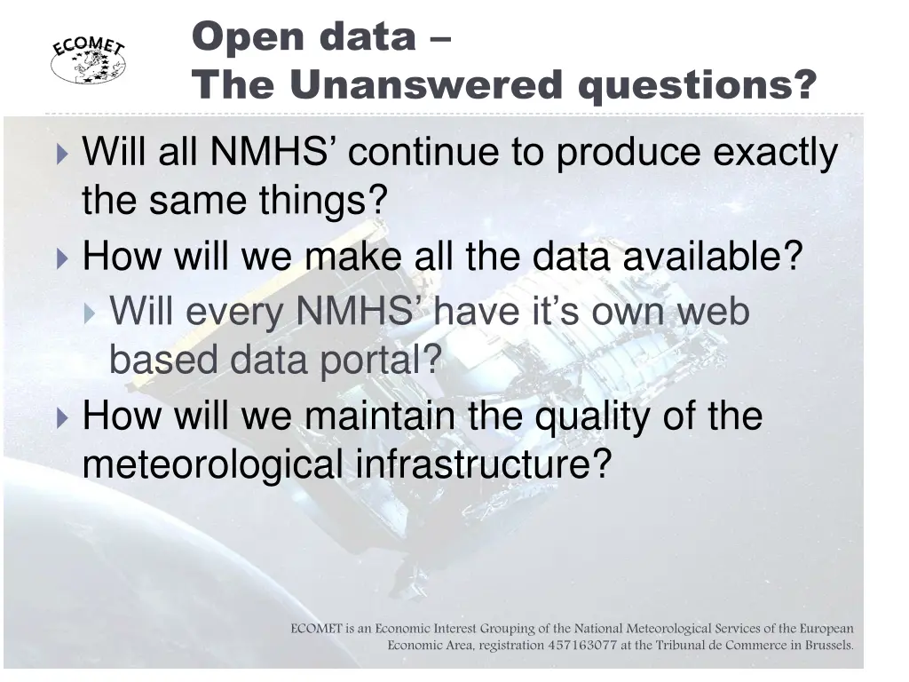 open data the unanswered questions