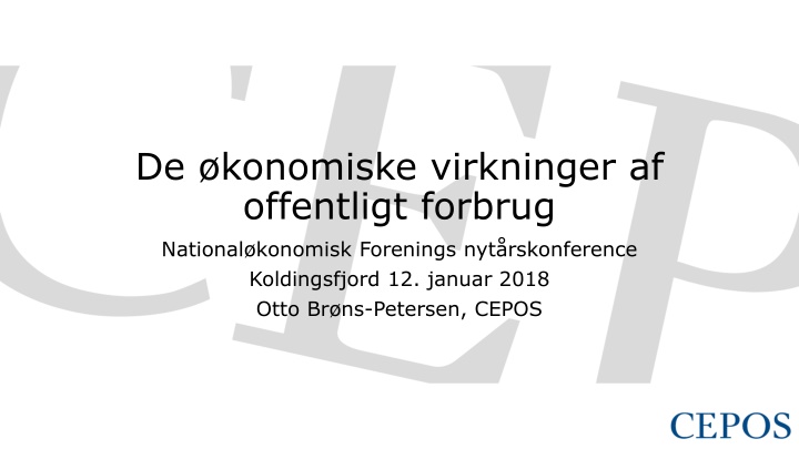 de konomiske virkninger af offentligt forbrug