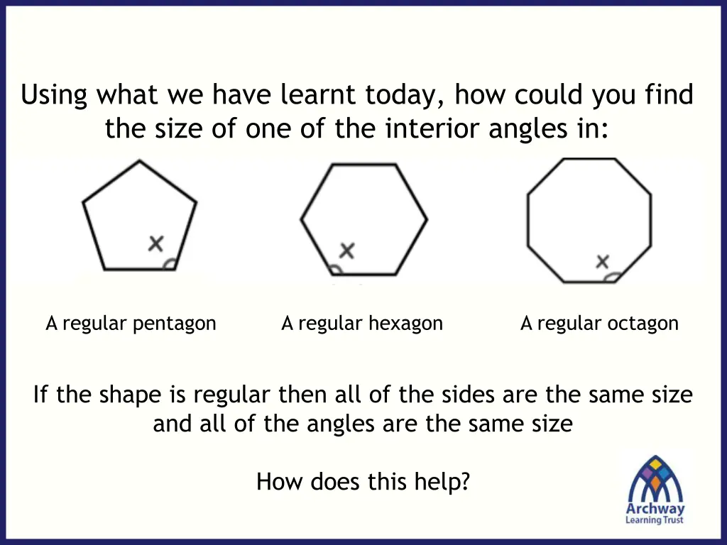 using what we have learnt today how could