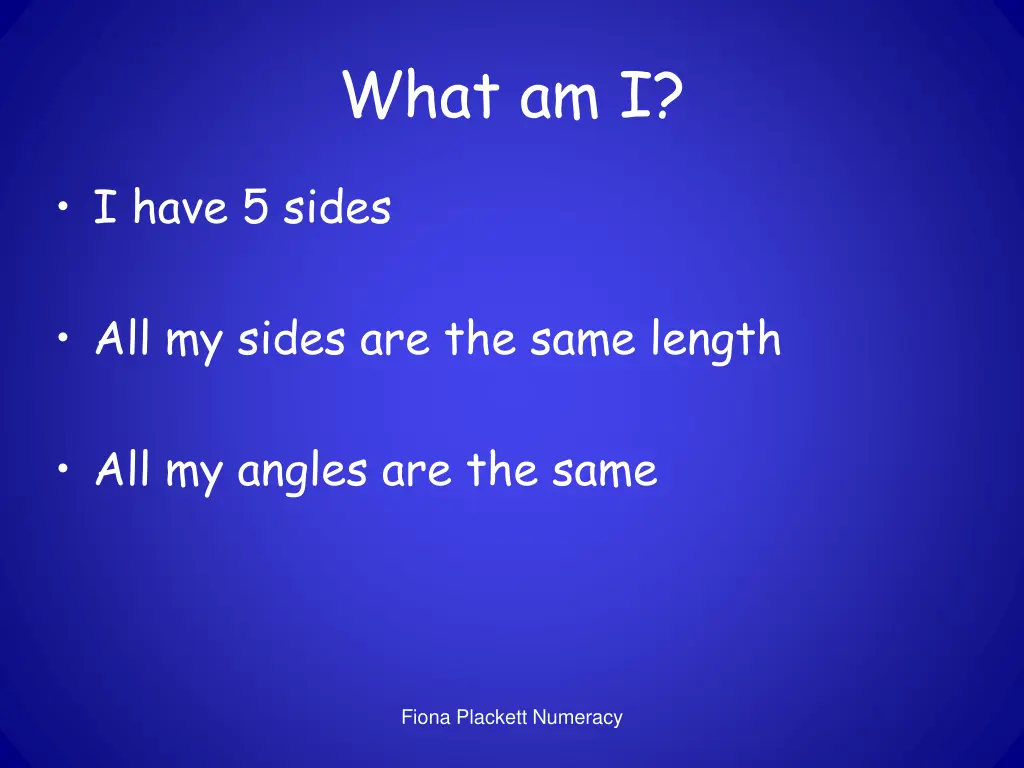 what am i 6