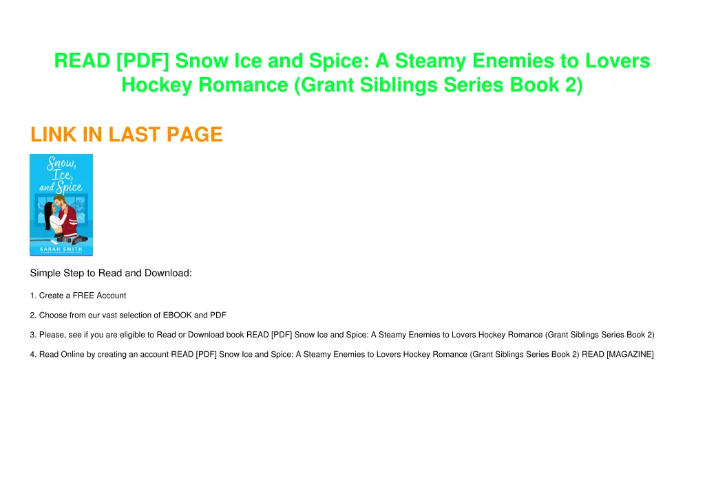 read pdf snow ice and spice a steamy enemies 1