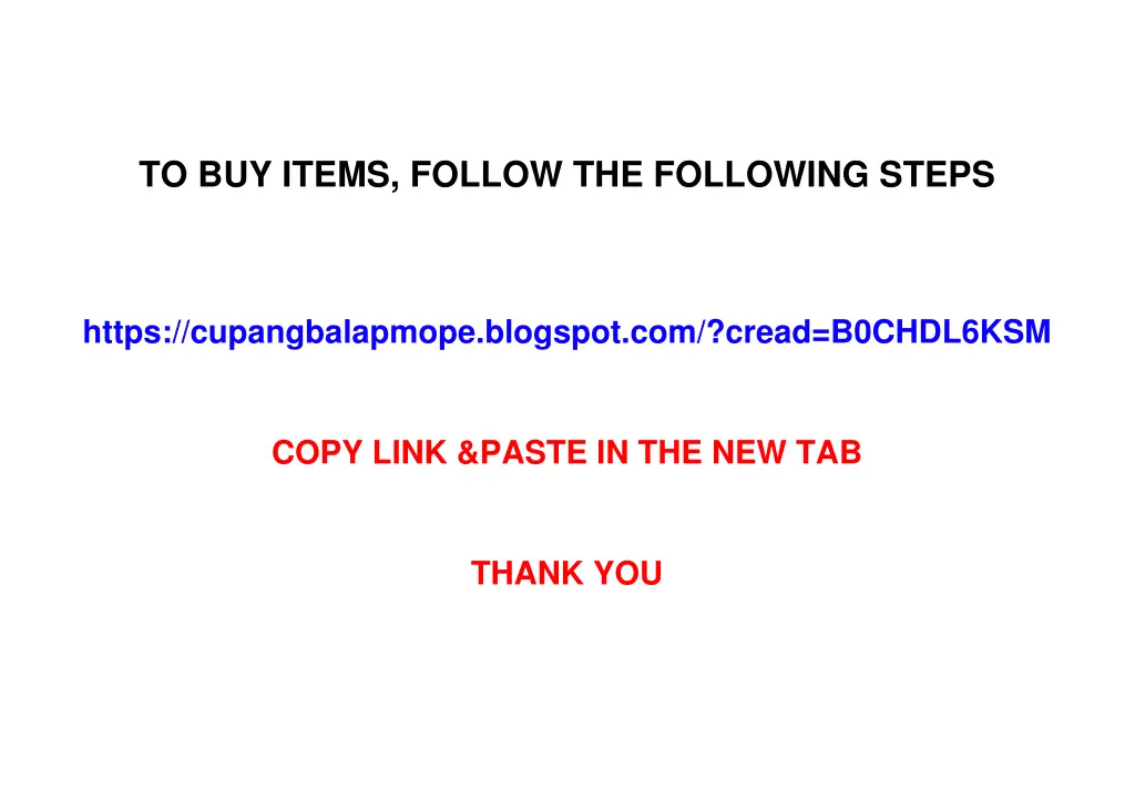 to buy items follow the following steps