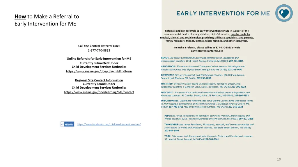 how to make a referral to early intervention