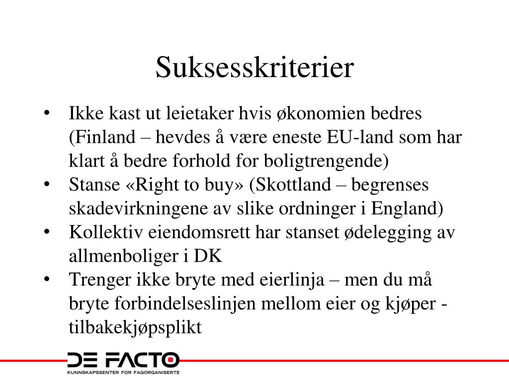 suksesskriterier