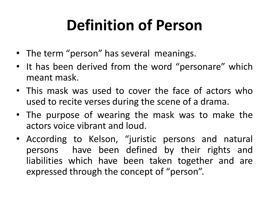 definition of person