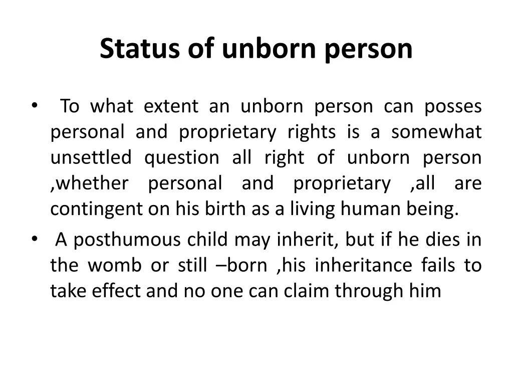 status of unborn person 1