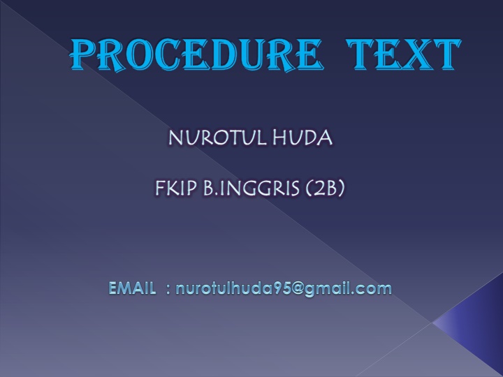 procedure text procedure text