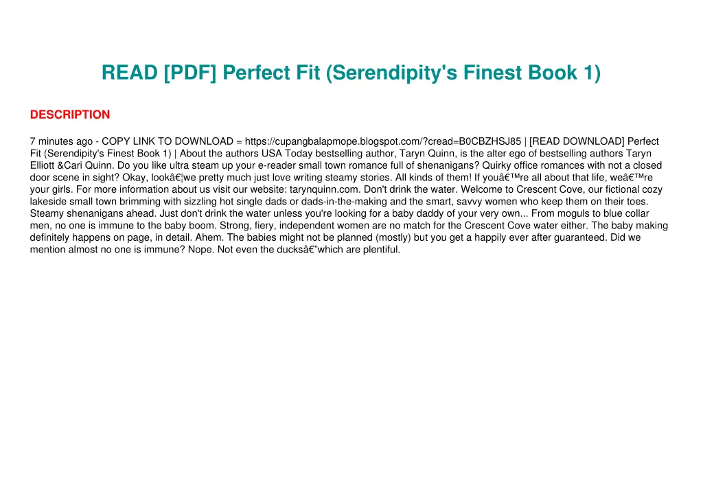 read pdf perfect fit serendipity s finest book 1 1