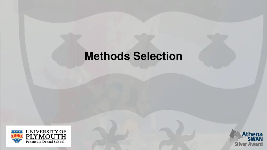 methods selection