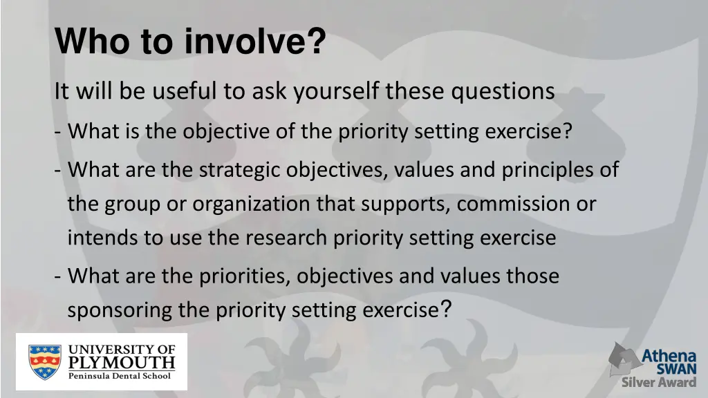 who to involve