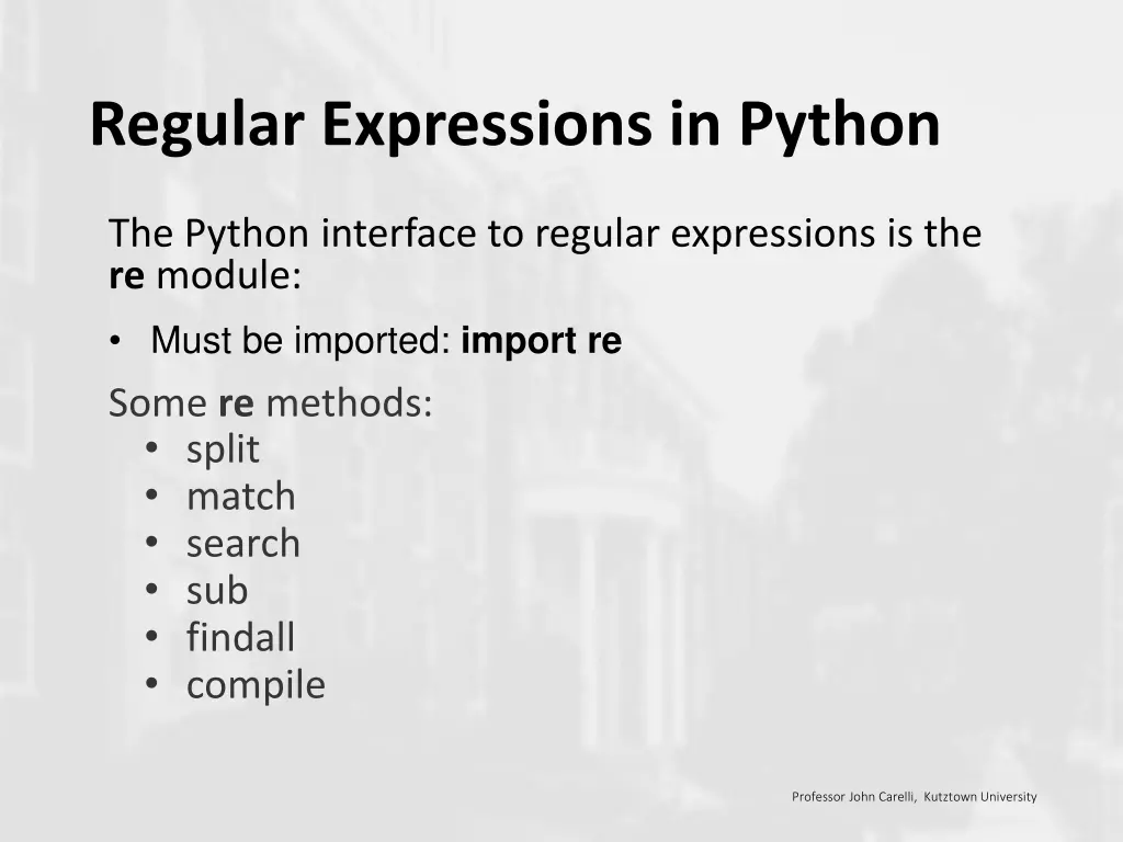 regular expressions in python