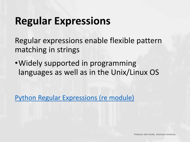 regular expressions