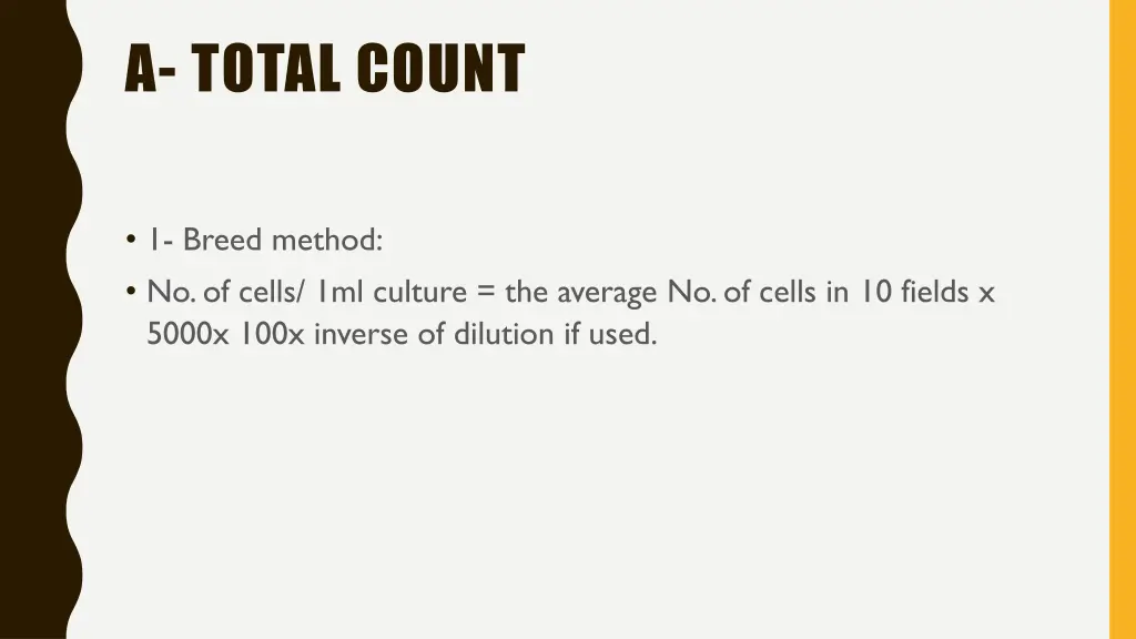 a total count