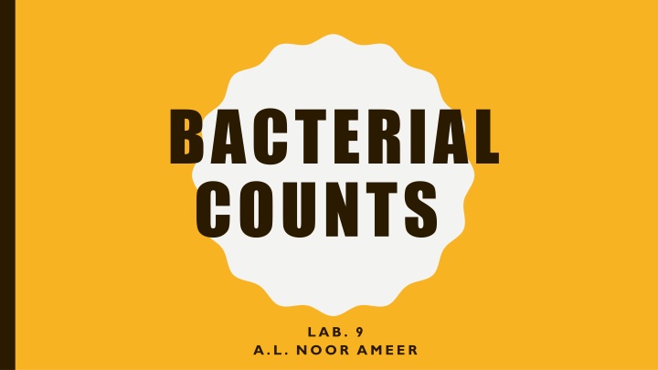 bacterial counts