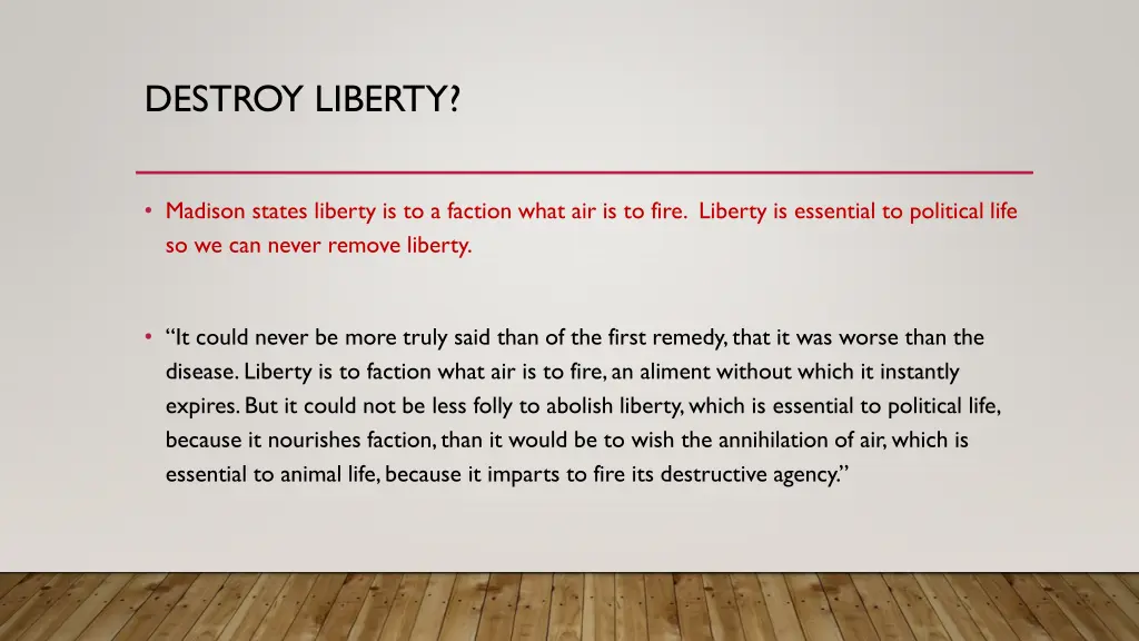 destroy liberty