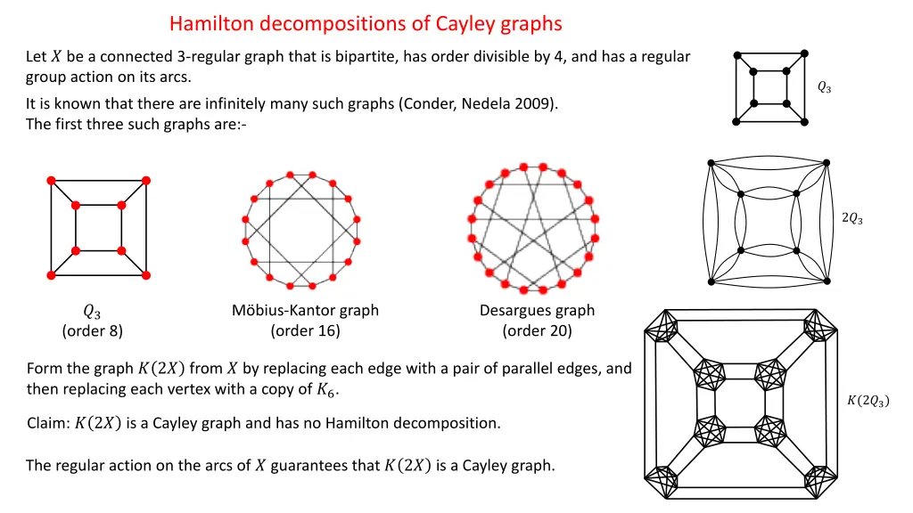 hamilton decompositions of cayley graphs 2