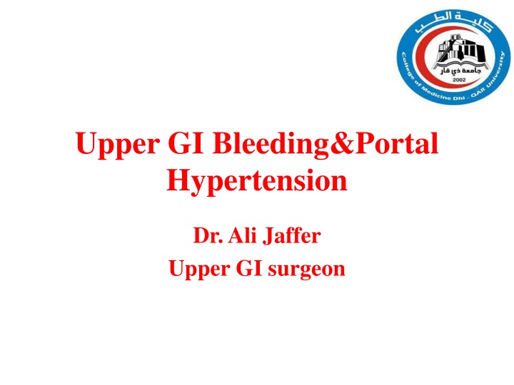 upper gi bleeding portal hypertension