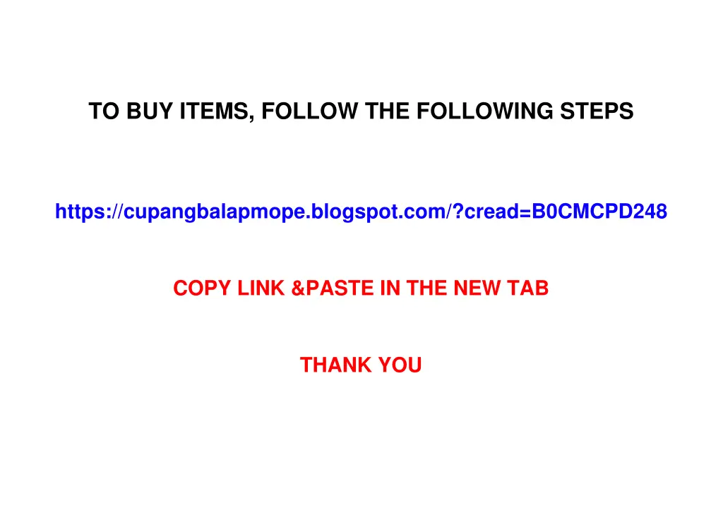 to buy items follow the following steps