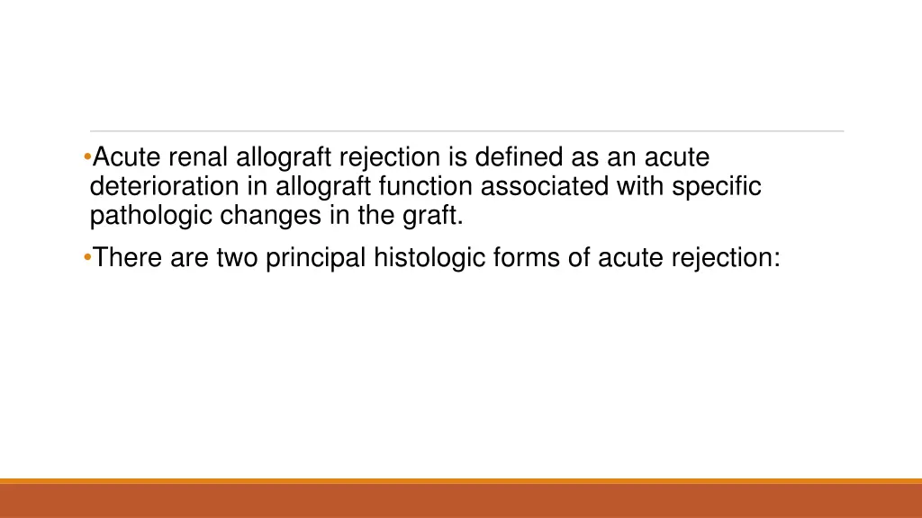 acute renal allograft rejection is defined