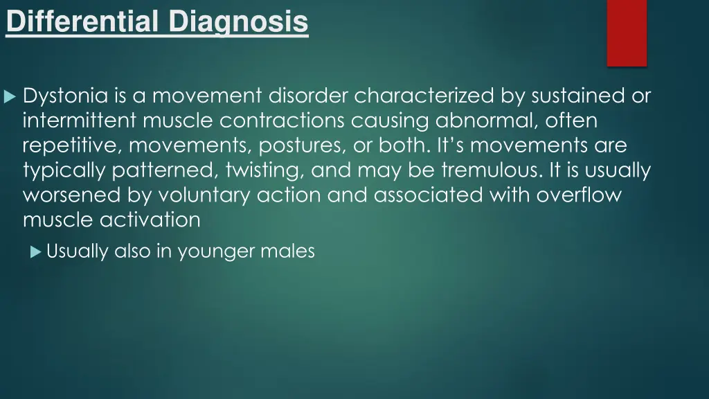 differential diagnosis 1