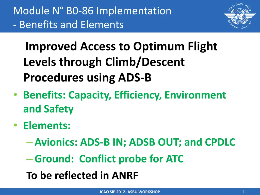 module n b0 86 implementation benefits