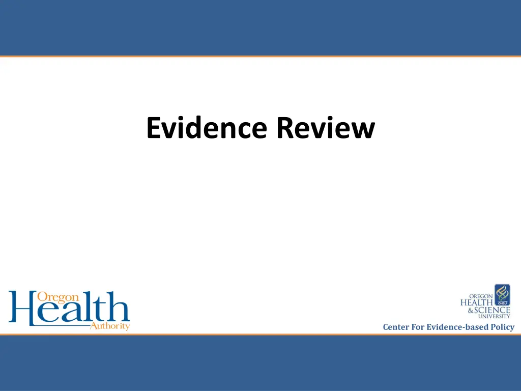 evidence review