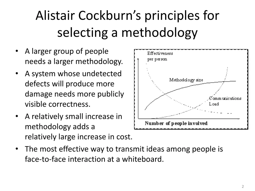 alistair cockburn s principles for selecting