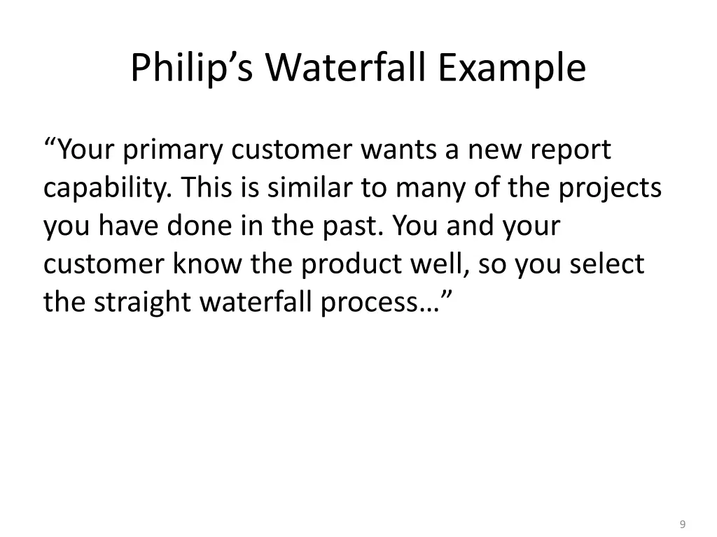 philip s waterfall example