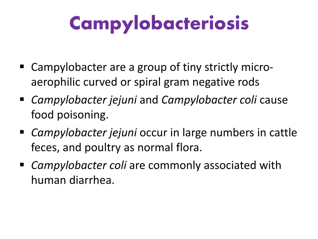 campylobacteriosis