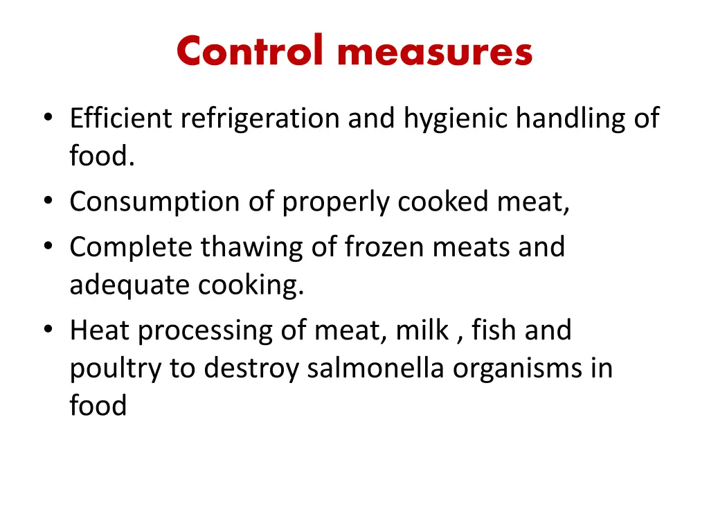 control measures