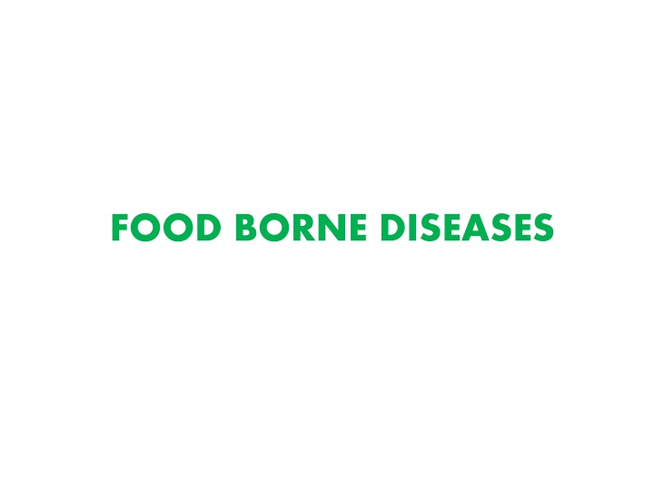food borne diseases