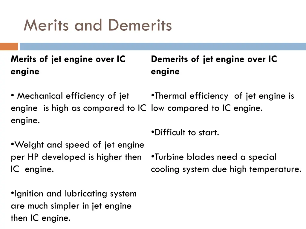 merits and demerits