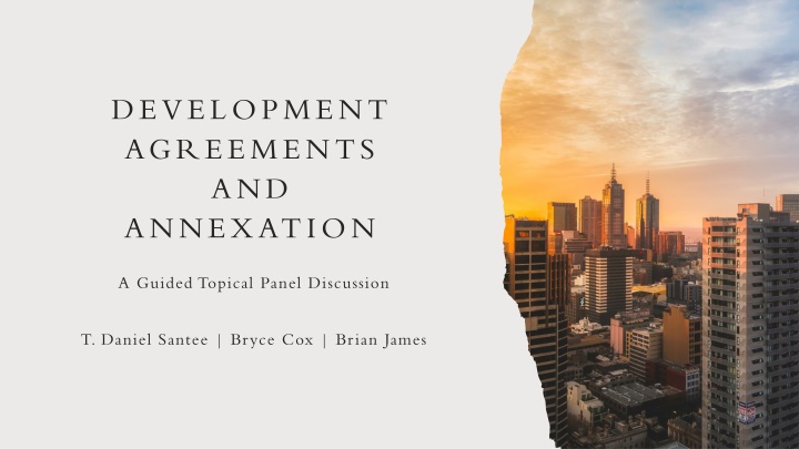 development agreements and annexation