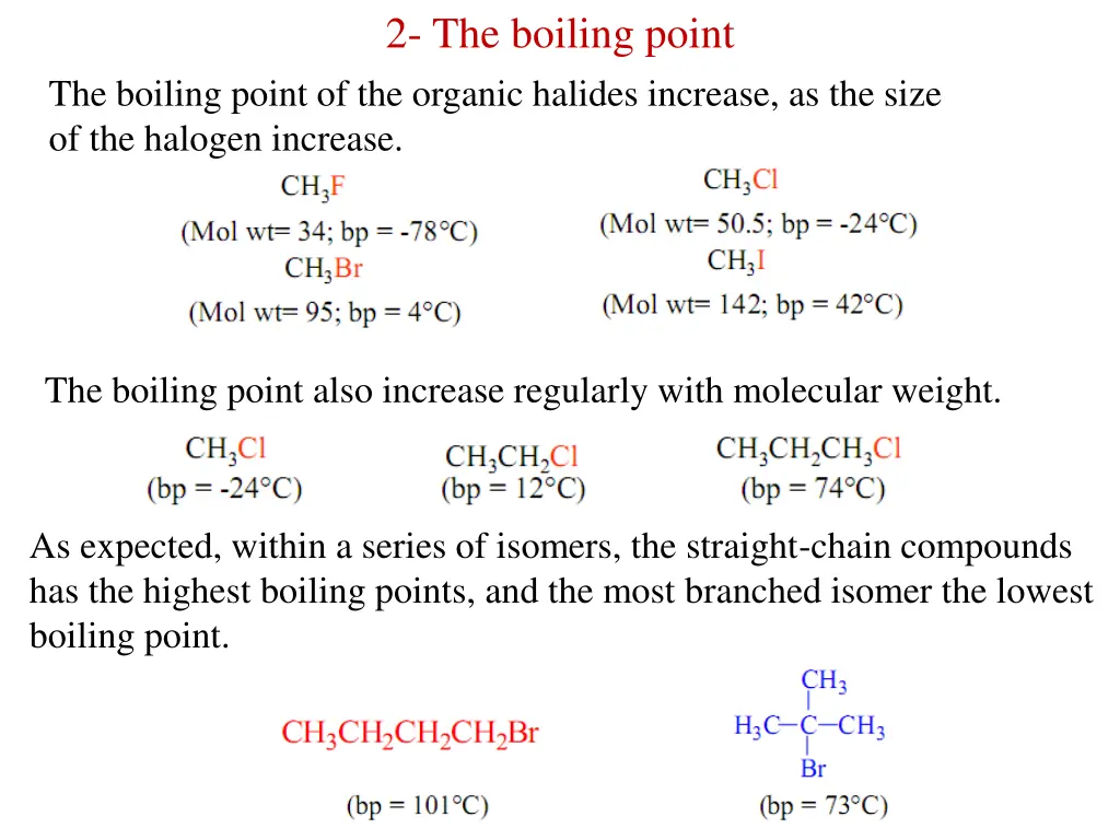 2 the boiling point