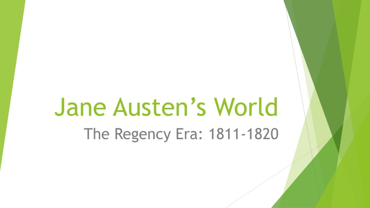 jane austen s world the regency era 1811 1820